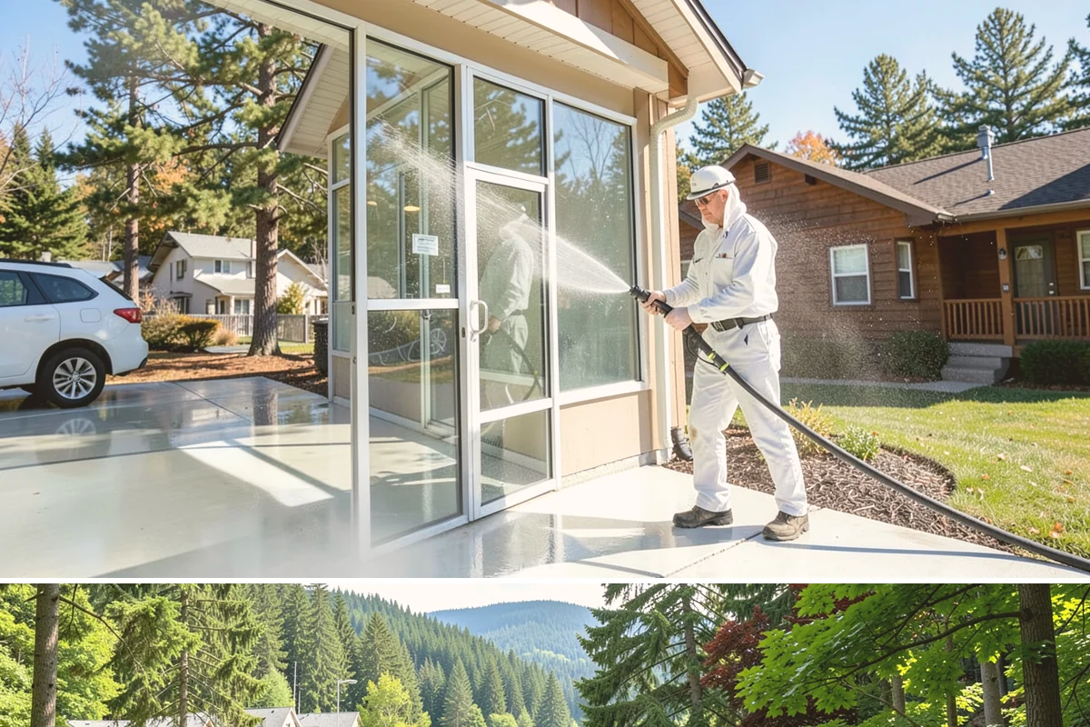 Self-Storage Facility Cleaning in Lake Forest Park, King County, WA - Annual or semi-annual cleaning in spring and early fall keeps a storage facility bright through the Northwest's wet months.