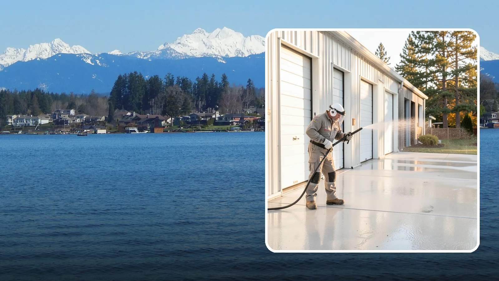 Self-Storage Facility Cleaning in Lake Stevens, Snohomish County, WA - Facility-wide exterior cleaning for self-storage sites that brightens roll-up doors, corridors, and drive lanes across sprawling...