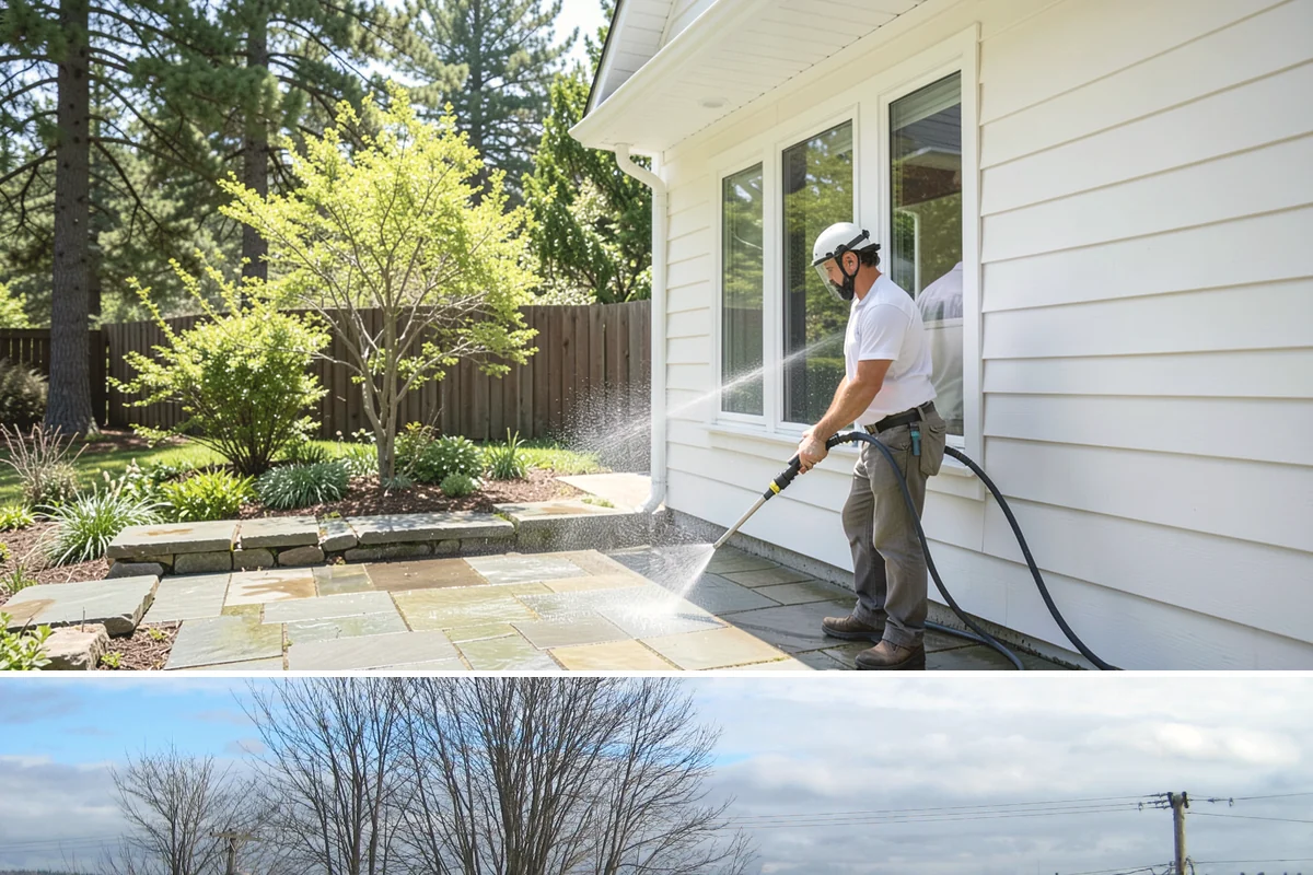 Self-Storage Facility Cleaning in Langley, Island County, WA - Annual or semi-annual cleaning in spring and early fall keeps a storage facility bright through the Northwest's wet months.