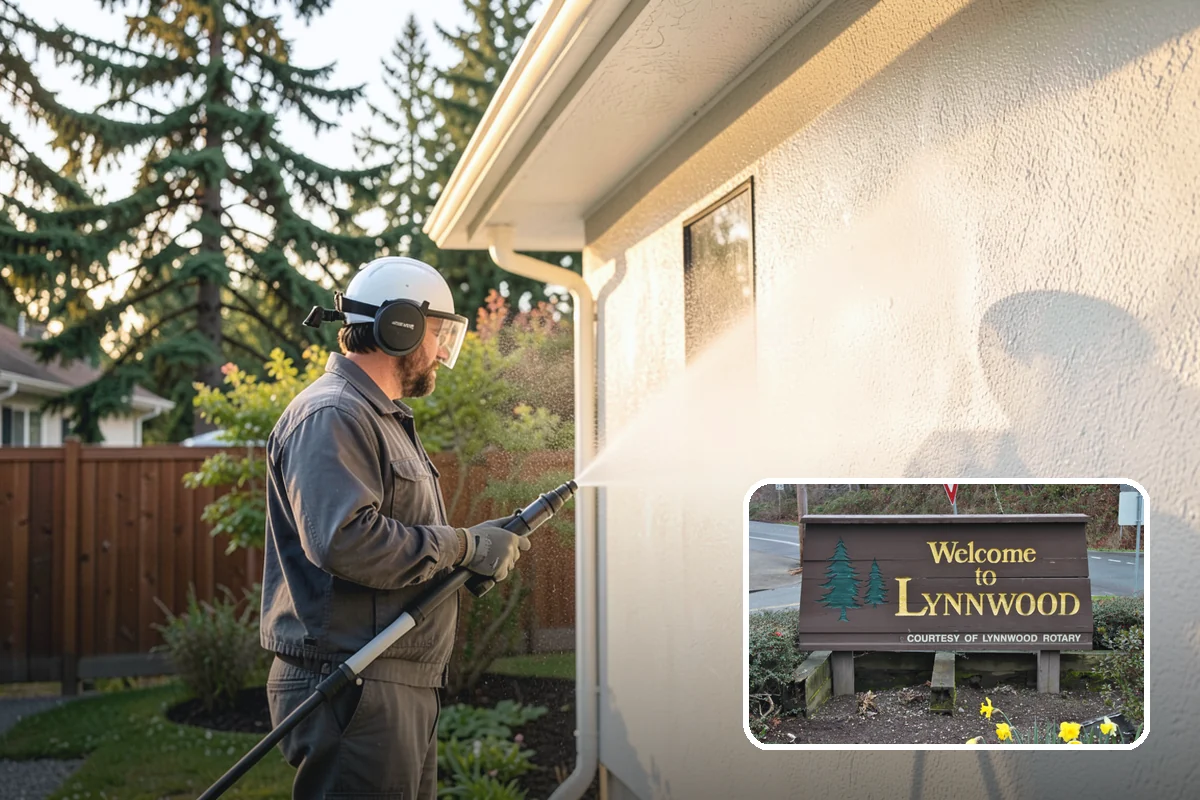 Self-Storage Facility Cleaning in Lynnwood, Snohomish County, WA - Brightens long rows of roll-up doors and metal panels