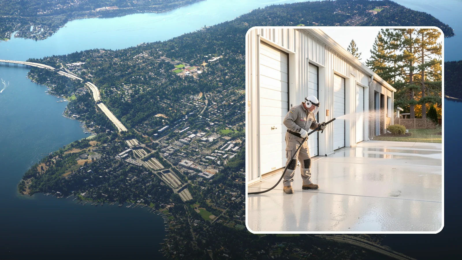 Self-Storage Facility Cleaning in Mercer Island, King County, WA - Facility-wide exterior cleaning for self-storage sites that brightens roll-up doors, corridors, and drive lanes across sprawling...