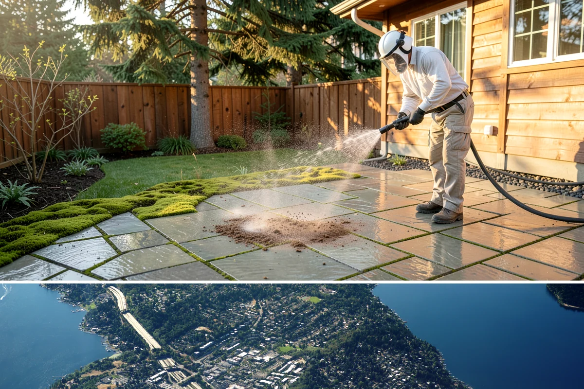 Self-Storage Facility Cleaning in Mercer Island, King County, WA - Annual or semi-annual cleaning in spring and early fall keeps a storage facility bright through the Northwest's wet months.