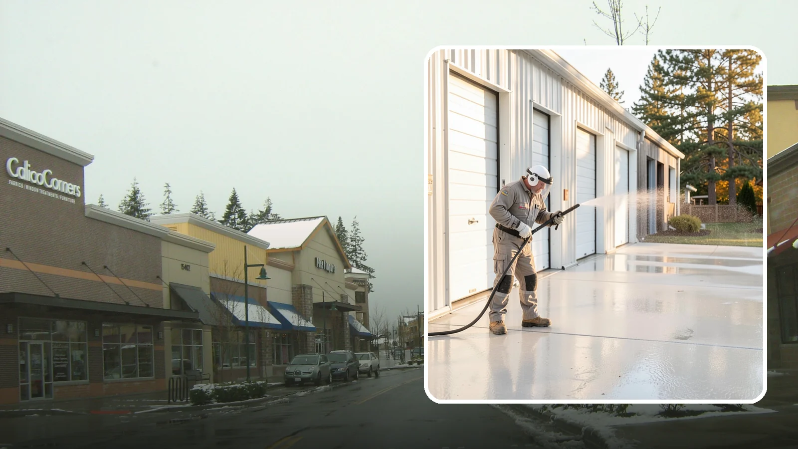 Self-Storage Facility Cleaning in Mill Creek, Snohomish County, WA - Facility-wide exterior cleaning for self-storage sites that brightens roll-up doors, corridors, and drive lanes across sprawling...
