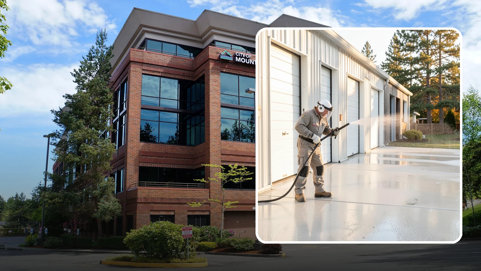 Self-Storage Facility Cleaning in Mountlake Terrace, Snohomish County, WA - Facility-wide exterior cleaning for self-storage sites that brightens roll-up doors, corridors, and drive lanes across sprawling...