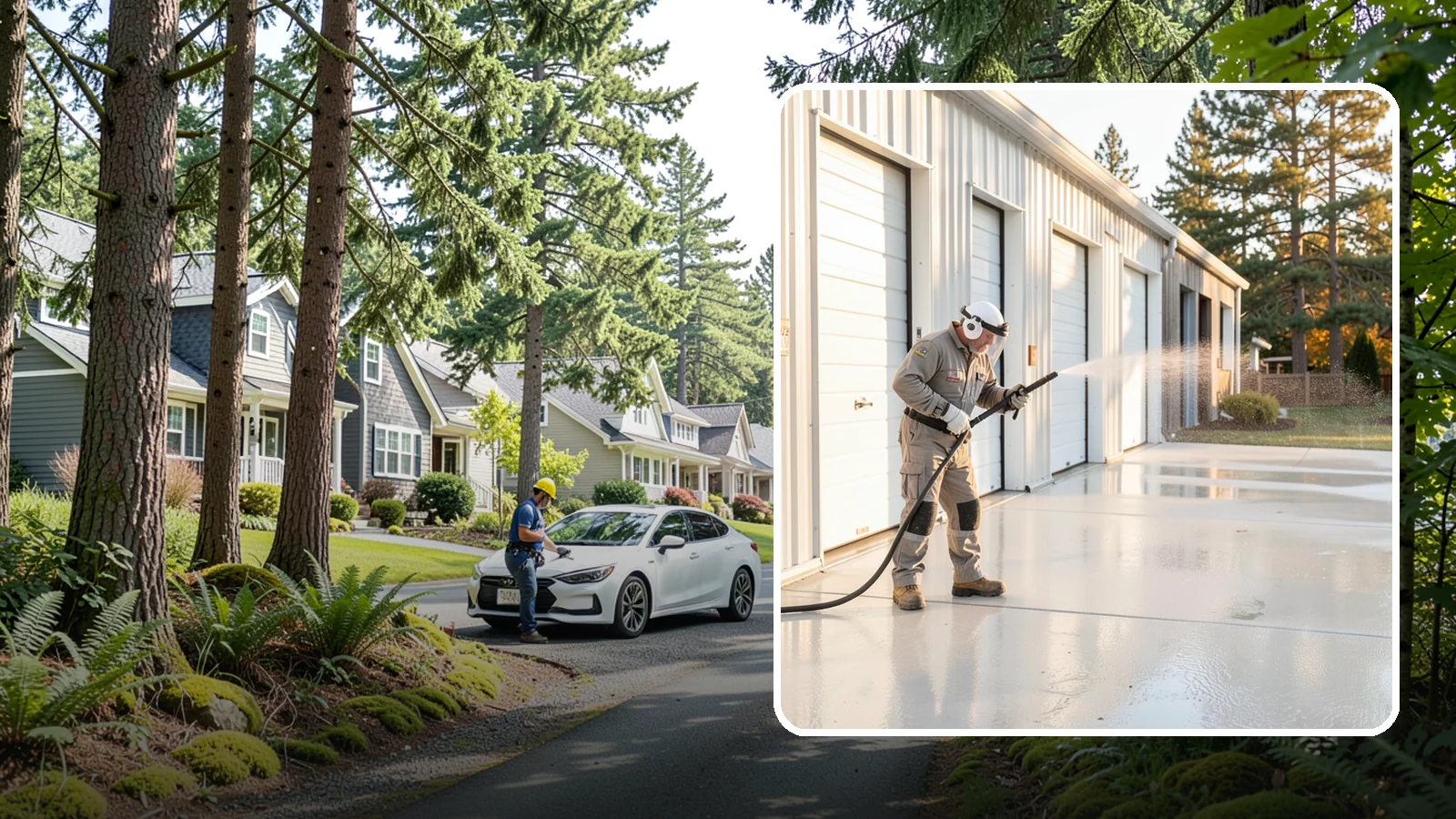 Self-Storage Facility Cleaning in Normandy Park, King County, WA - Facility-wide exterior cleaning for self-storage sites that brightens roll-up doors, corridors, and drive lanes across sprawling...
