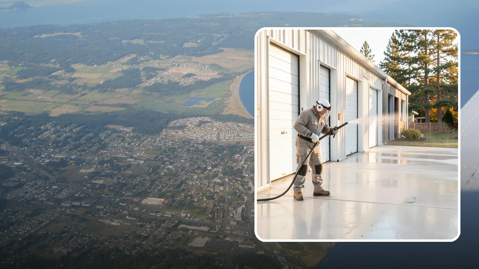 Self-Storage Facility Cleaning in Oak Harbor, Island County, WA - Facility-wide exterior cleaning for self-storage sites that brightens roll-up doors, corridors, and drive lanes across sprawling...
