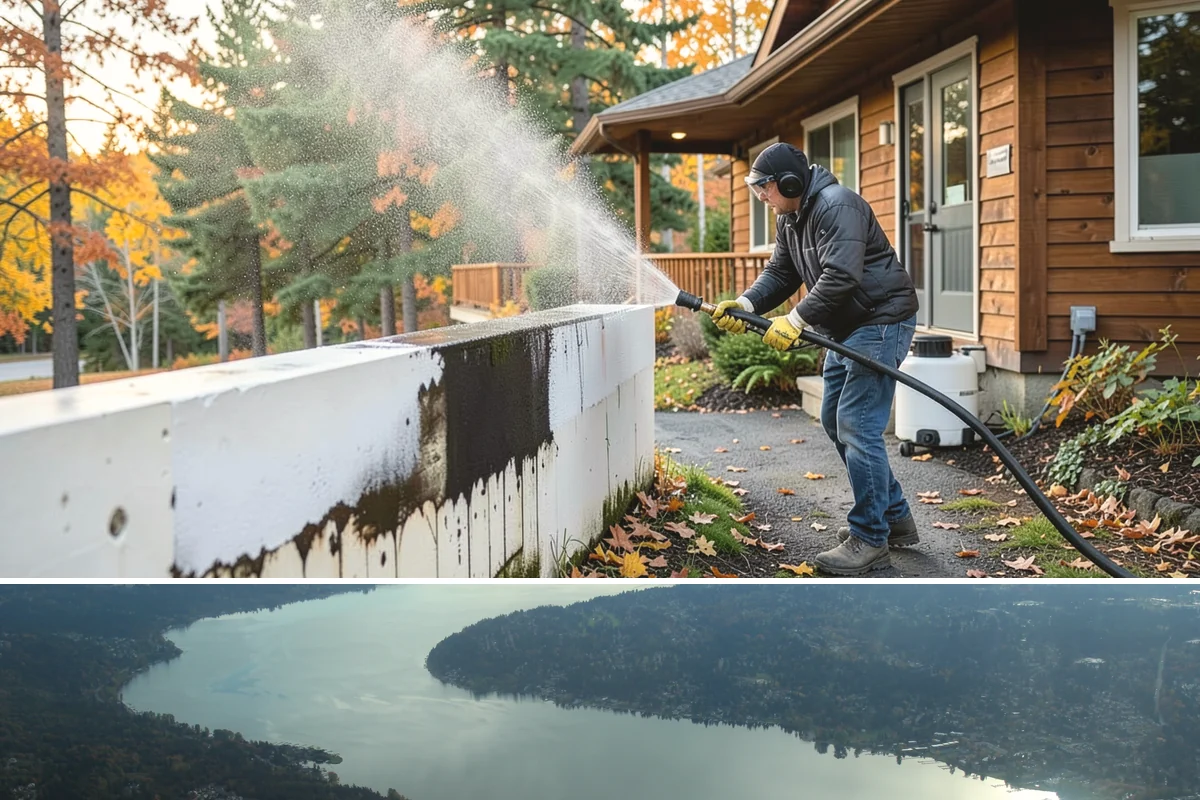 Self-Storage Facility Cleaning in Sammamish, King County, WA - Annual or semi-annual cleaning in spring and early fall keeps a storage facility bright through the Northwest's wet months.