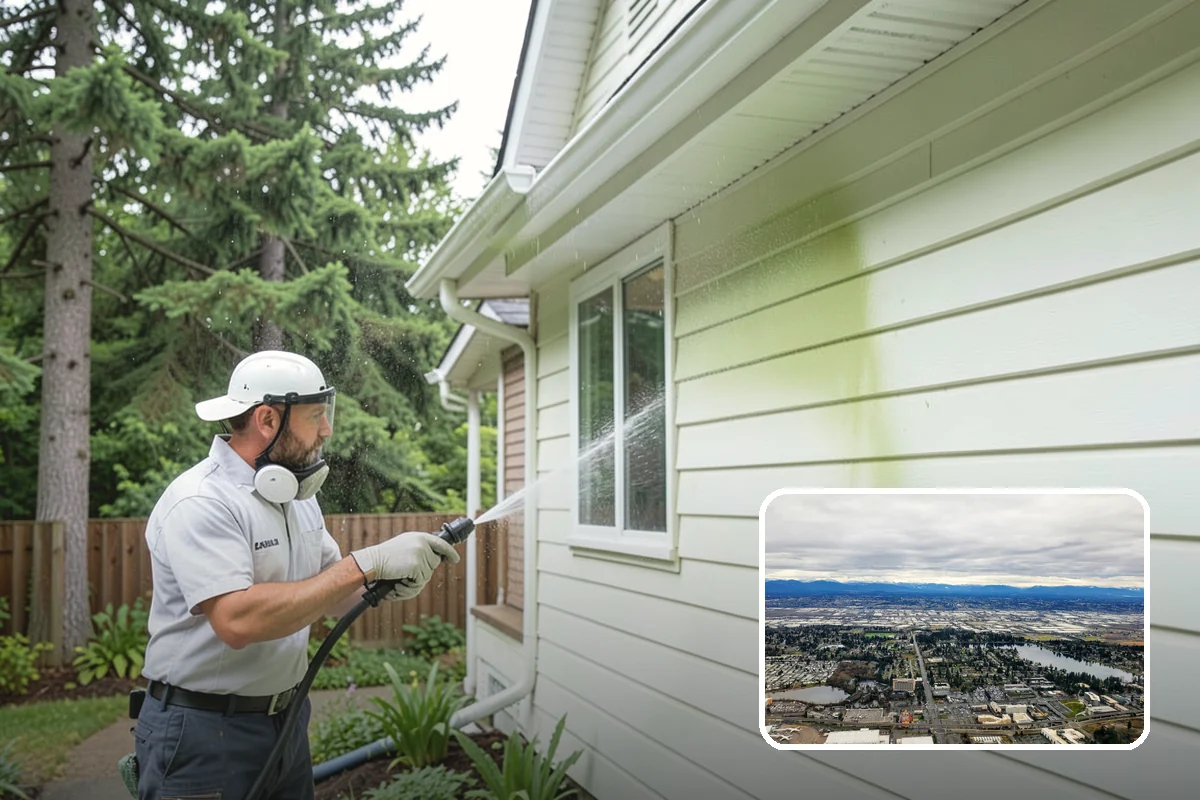 Self-Storage Facility Cleaning in SeaTac, King County, WA - Brightens long rows of roll-up doors and metal panels
