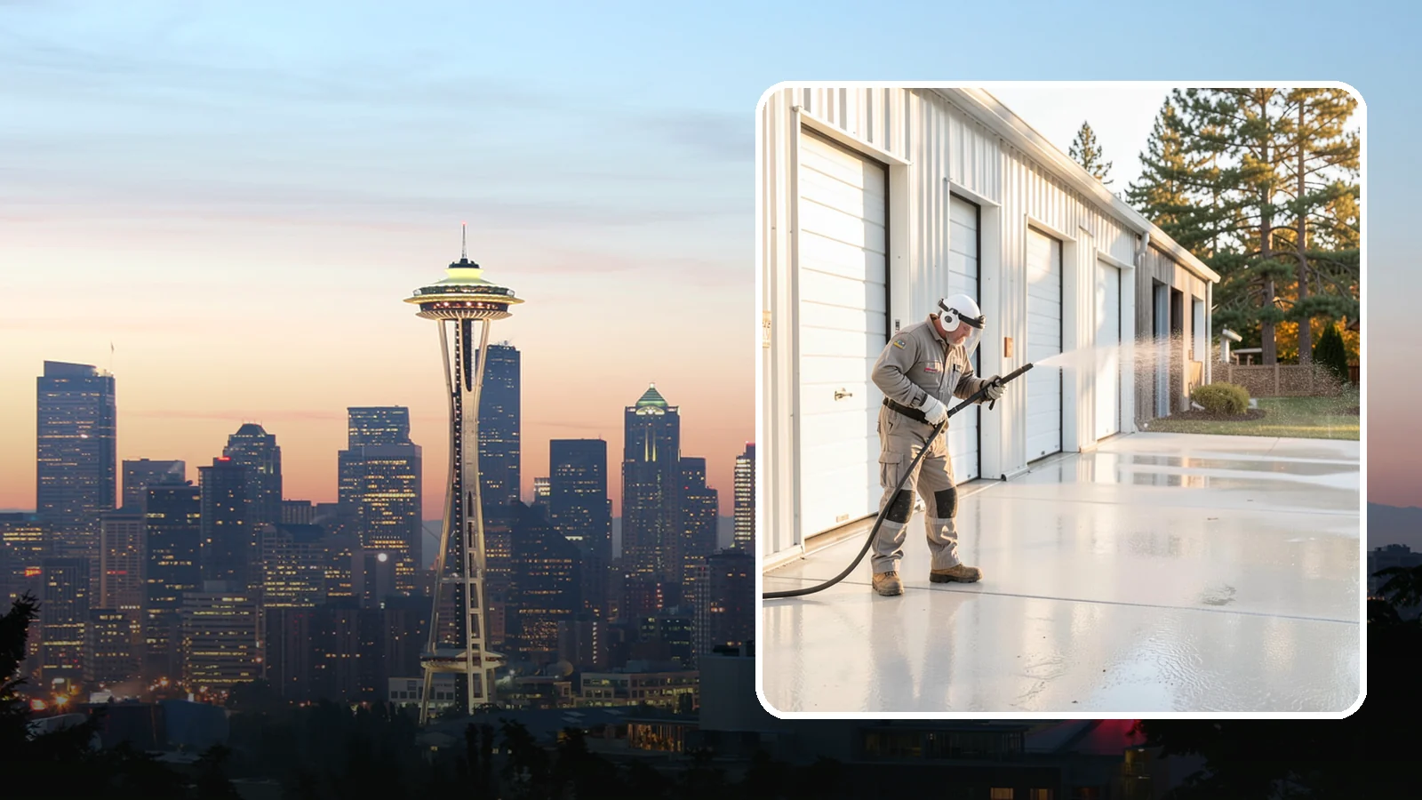 Self-Storage Facility Cleaning in Seattle, King County, WA - Facility-wide exterior cleaning for self-storage sites that brightens roll-up doors, corridors, and drive lanes across sprawling...