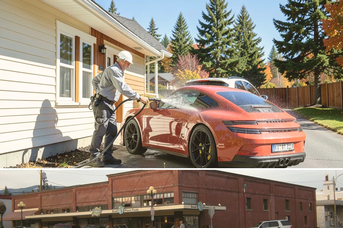 Self-Storage Facility Cleaning in Sedro-Woolley, Skagit County, WA - Annual or semi-annual cleaning in spring and early fall keeps a storage facility bright through the Northwest's wet months.