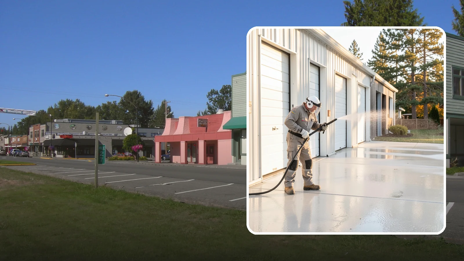 Self-Storage Facility Cleaning in Snoqualmie, King County, WA - Facility-wide exterior cleaning for self-storage sites that brightens roll-up doors, corridors, and drive lanes across sprawling...