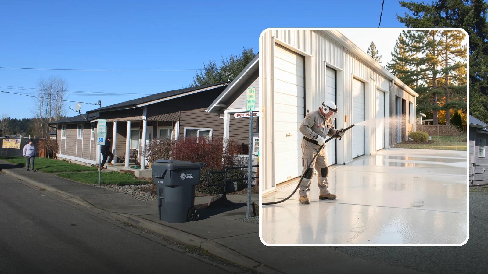 Self-Storage Facility Cleaning in South Prairie, Pierce County, WA - Facility-wide exterior cleaning for self-storage sites that brightens roll-up doors, corridors, and drive lanes across sprawling...