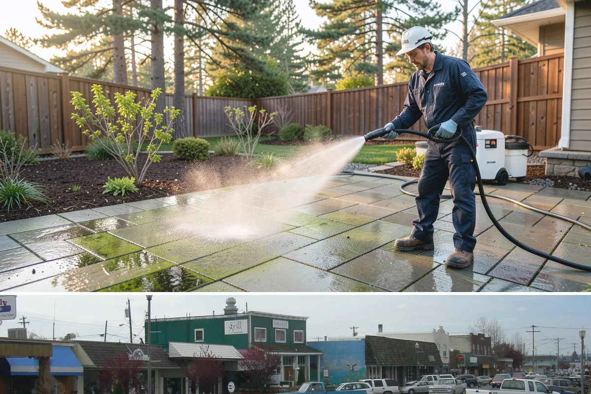 Self-Storage Facility Cleaning in Stanwood, Snohomish County, WA - Annual or semi-annual cleaning in spring and early fall keeps a storage facility bright through the Northwest's wet months.