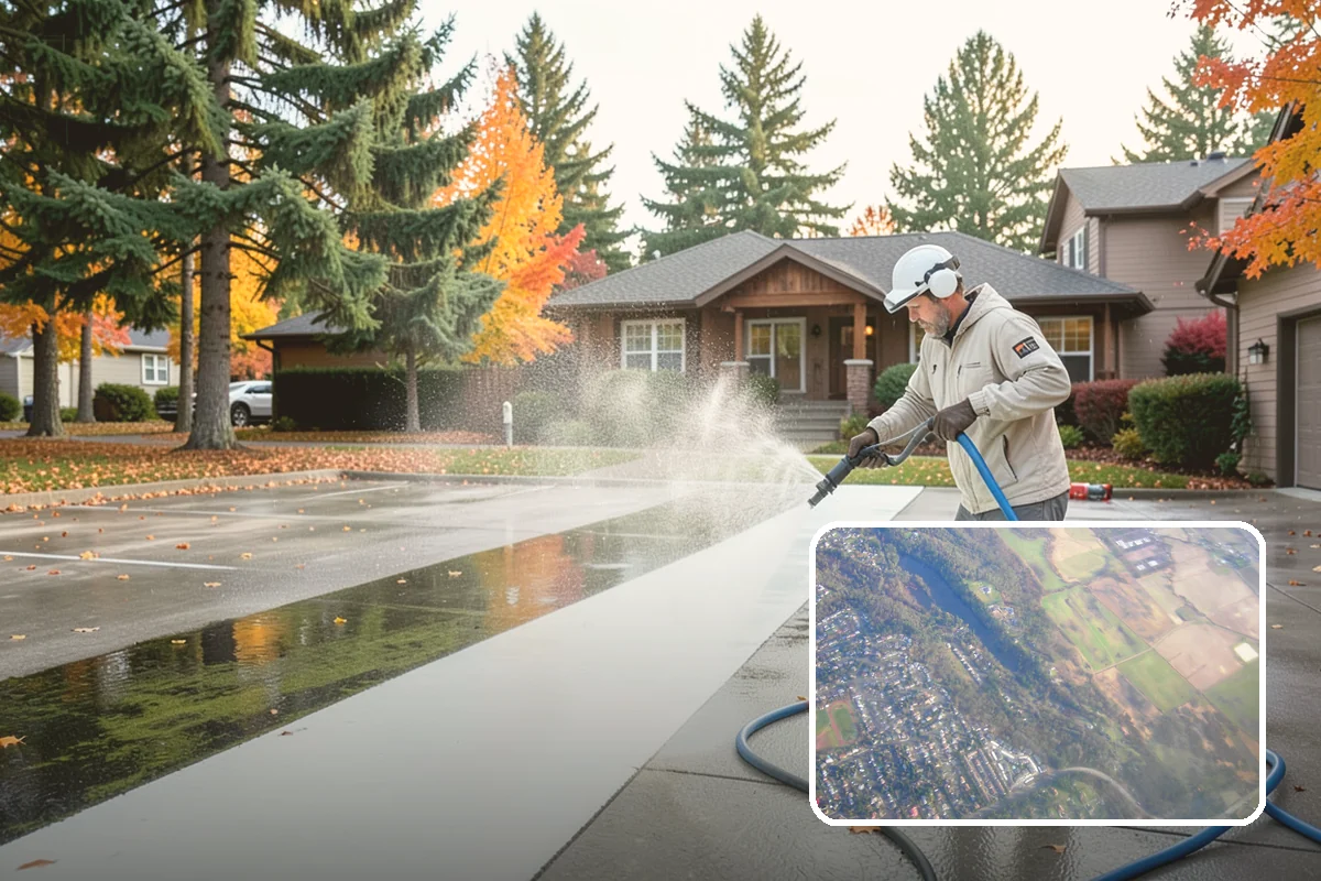 Semi-Truck Washing in Algona, King County, WA - Breaks down exhaust soot and mountain-pass salt film