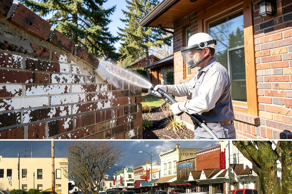 Semi-Truck Washing in Arlington, Snohomish County, WA - Winter runs over the passes leave heavy salt film, making cold-season washes especially important.