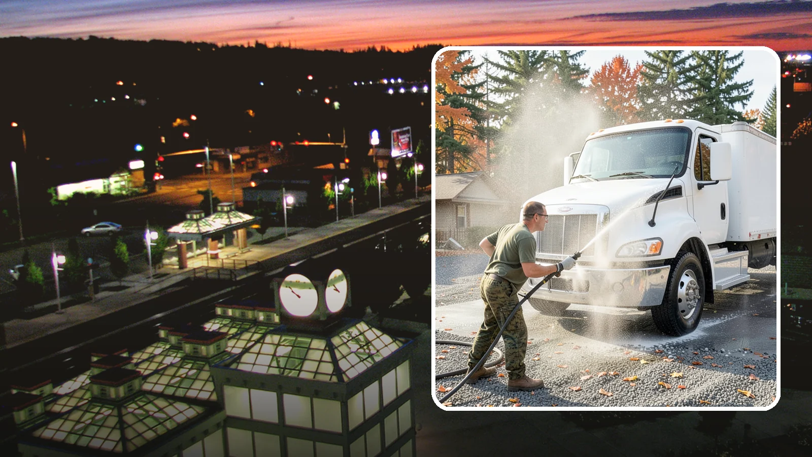 Semi-Truck Washing in Auburn, King County, WA - We wash semi-trucks and trailers, clearing the road grime, salt film, and exhaust soot that build up over long Northwest hauls.