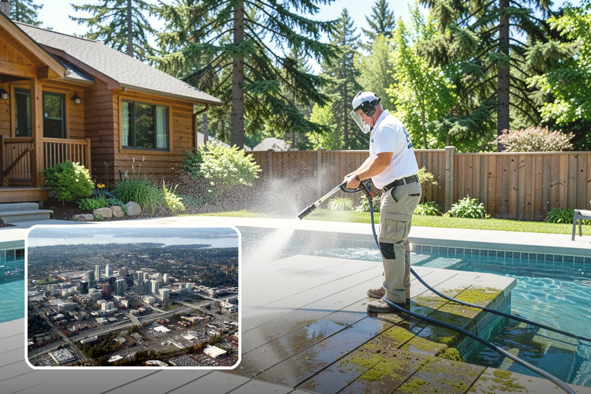 Semi-Truck Washing in Bellevue, King County, WA - Breaks down exhaust soot and mountain-pass salt film