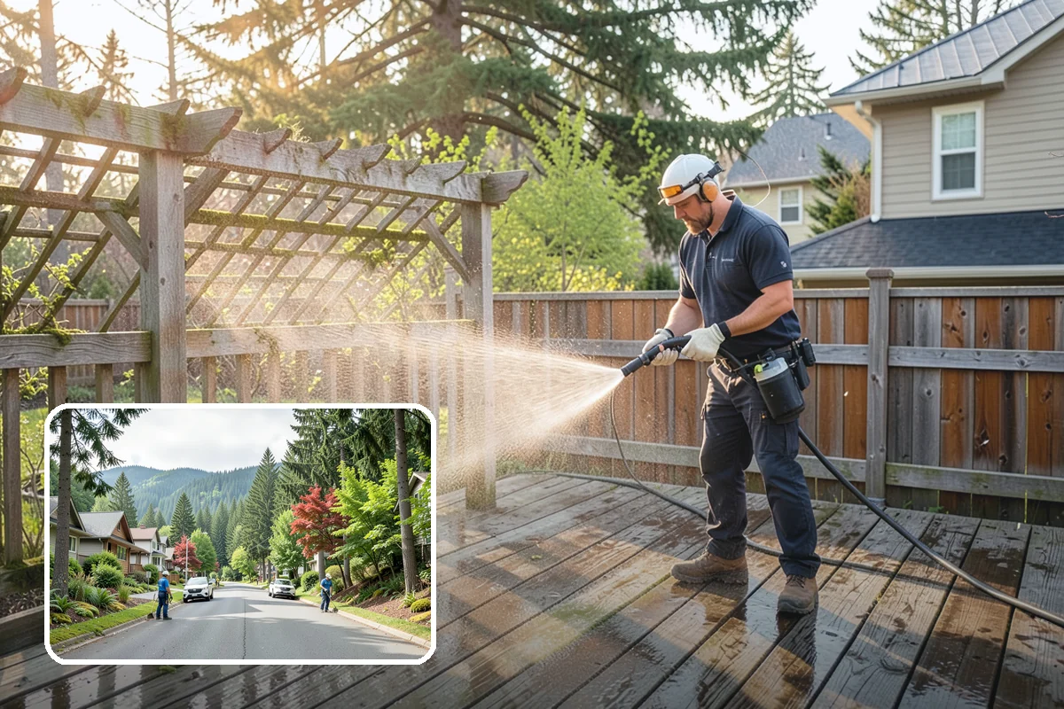 Semi-Truck Washing in Darrington, Snohomish County, WA - Breaks down exhaust soot and mountain-pass salt film