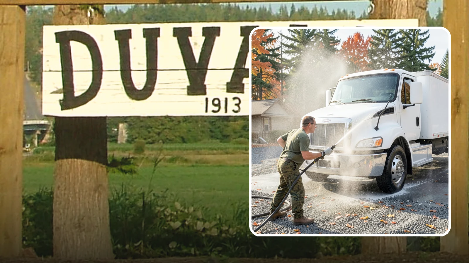 Semi-Truck Washing in Duvall, King County, WA - We wash semi-trucks and trailers, clearing the road grime, salt film, and exhaust soot that build up over long Northwest hauls.