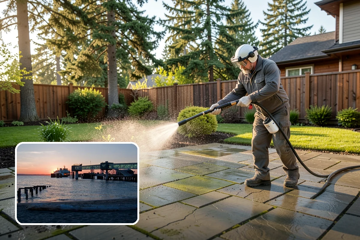 Semi-Truck Washing in Edmonds, Snohomish County, WA - Breaks down exhaust soot and mountain-pass salt film