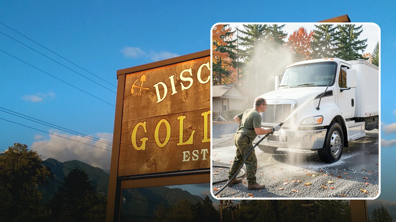Semi-Truck Washing in Gold Bar, Snohomish County, WA - We wash semi-trucks and trailers, clearing the road grime, salt film, and exhaust soot that build up over long Northwest hauls.