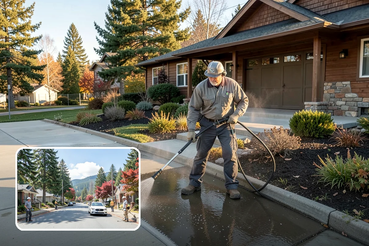Semi-Truck Washing in Hunts Point, King County, WA - Breaks down exhaust soot and mountain-pass salt film