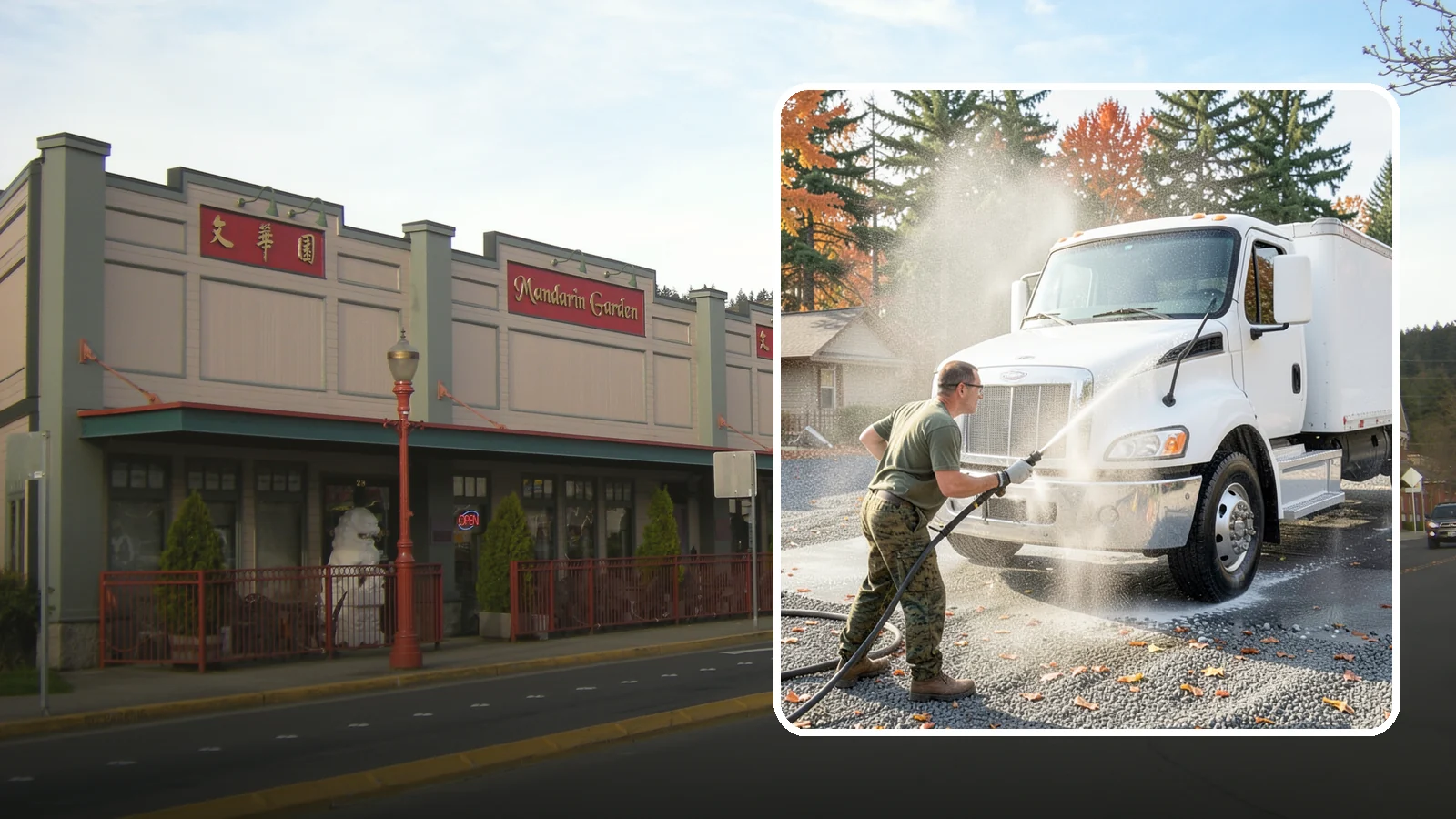 Semi-Truck Washing in Issaquah, King County, WA - We wash semi-trucks and trailers, clearing the road grime, salt film, and exhaust soot that build up over long Northwest hauls.