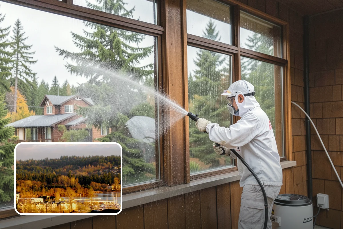 Semi-Truck Washing in Kenmore, King County, WA - Breaks down exhaust soot and mountain-pass salt film