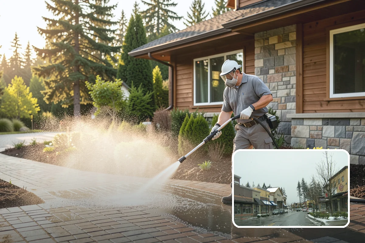 Semi-Truck Washing in Mill Creek, Snohomish County, WA - Breaks down exhaust soot and mountain-pass salt film