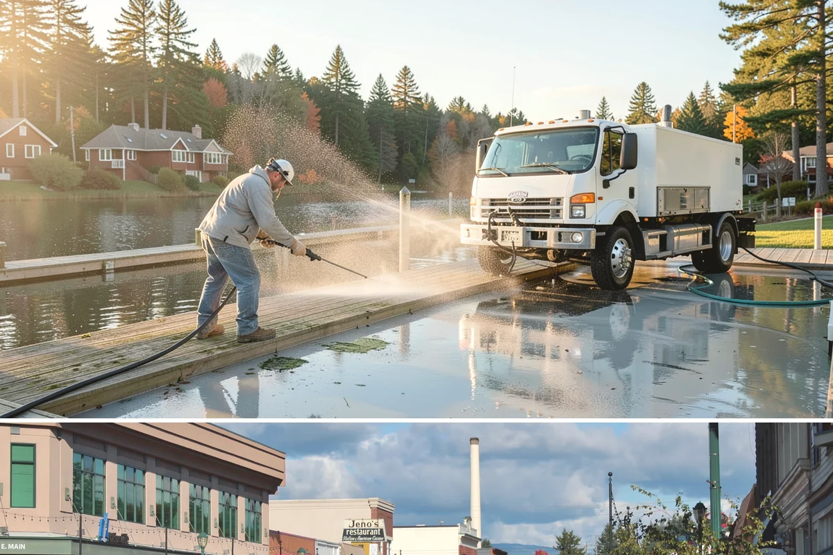 Semi-Truck Washing in Monroe, Snohomish County, WA - Winter runs over the passes leave heavy salt film, making cold-season washes especially important.