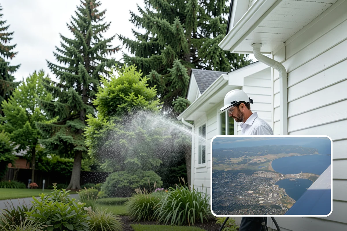 Semi-Truck Washing in Oak Harbor, Island County, WA - Breaks down exhaust soot and mountain-pass salt film