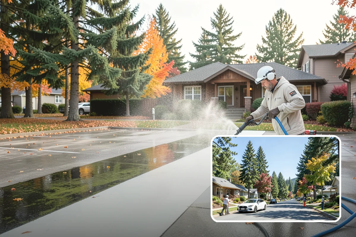 Semi-Truck Washing in Orting, Pierce County, WA - Breaks down exhaust soot and mountain-pass salt film