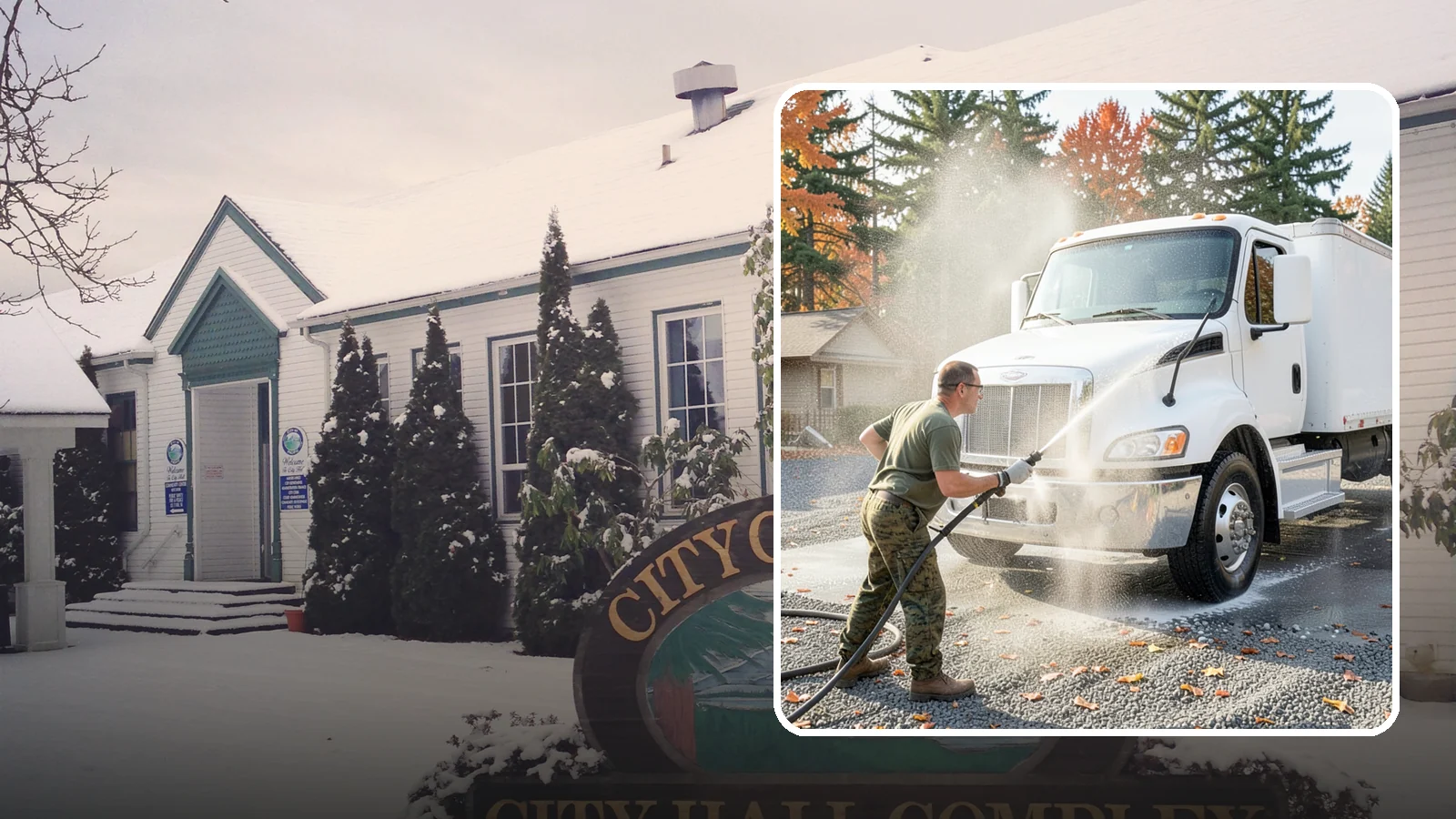 Semi-Truck Washing in Pacific, King County, WA - We wash semi-trucks and trailers, clearing the road grime, salt film, and exhaust soot that build up over long Northwest hauls.