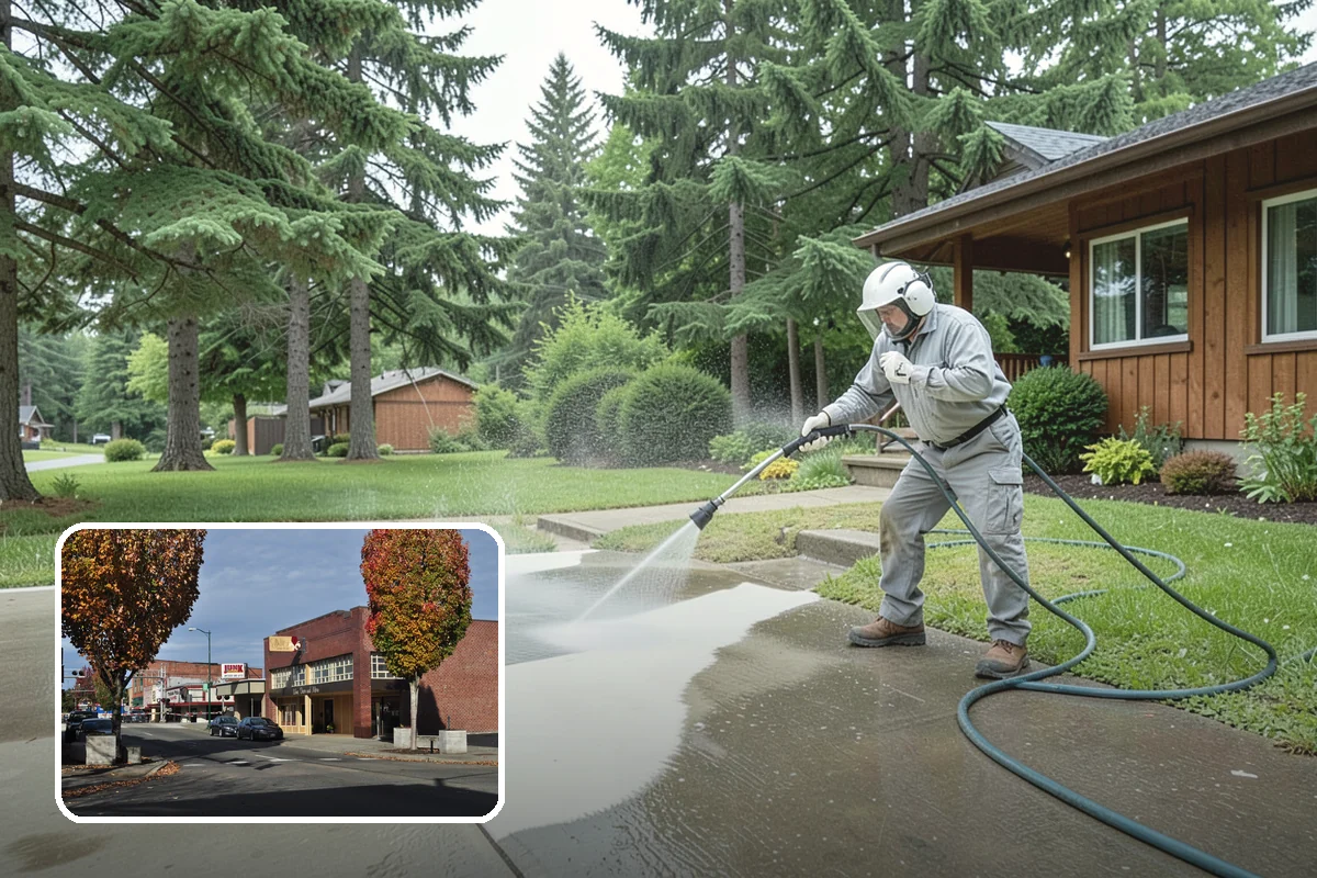 Semi-Truck Washing in Puyallup, Pierce County, WA - Breaks down exhaust soot and mountain-pass salt film