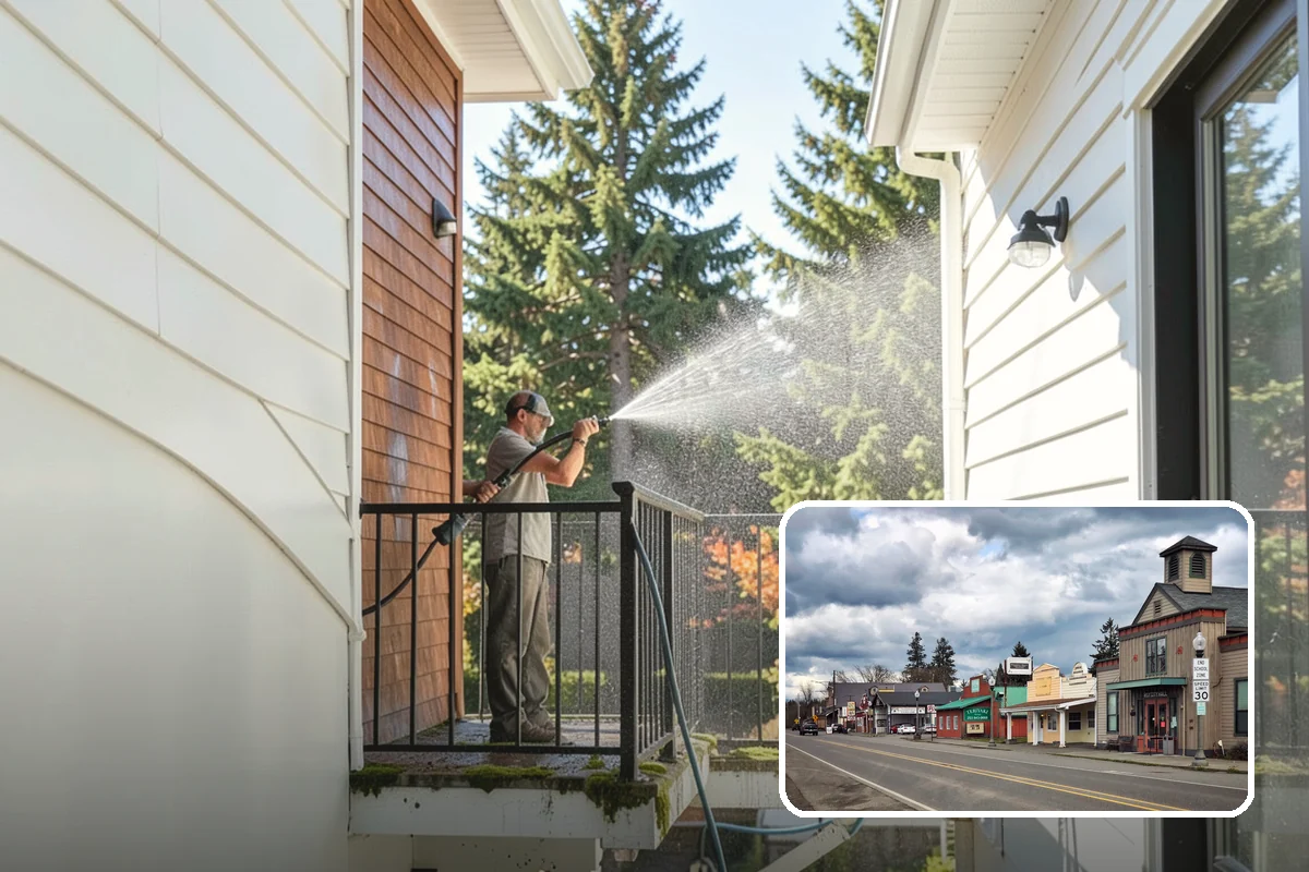 Semi-Truck Washing in Roy, Pierce County, WA - Breaks down exhaust soot and mountain-pass salt film