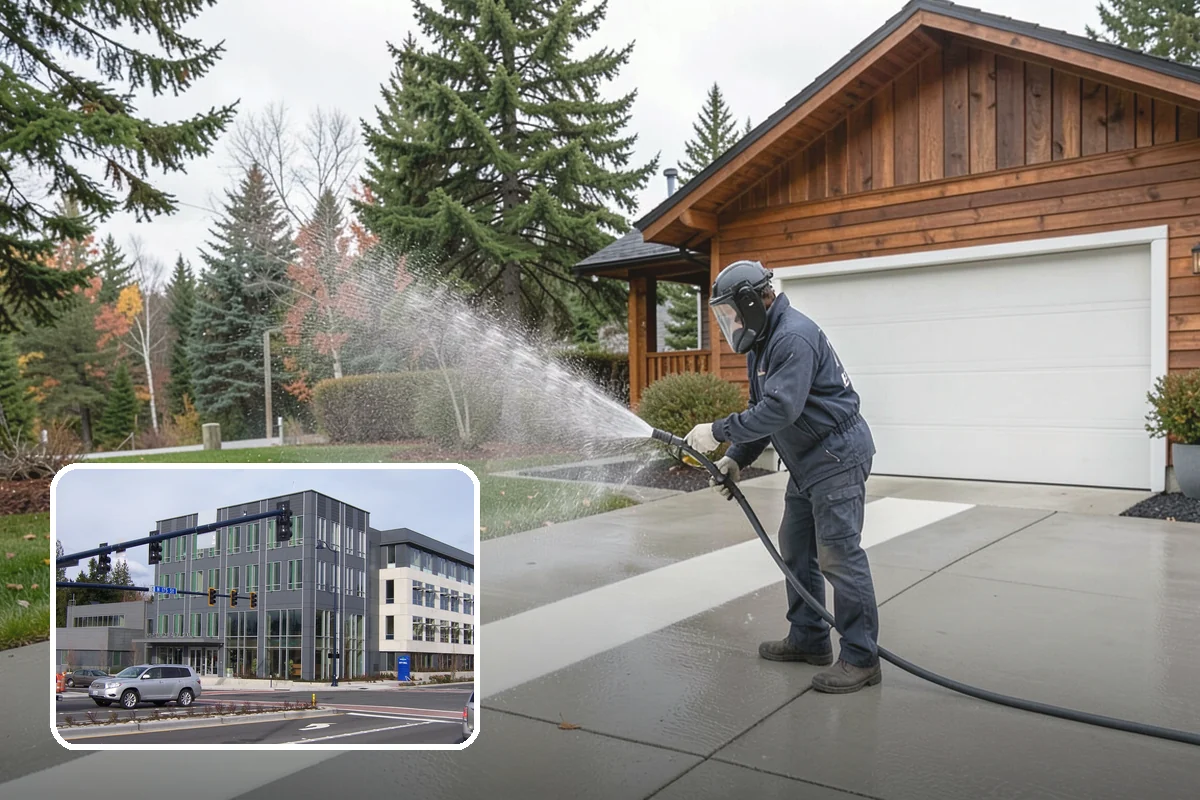 Semi-Truck Washing in Shoreline, King County, WA - Breaks down exhaust soot and mountain-pass salt film