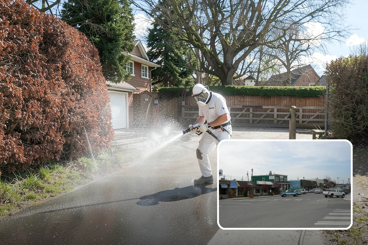 Semi-Truck Washing in Stanwood, Snohomish County, WA - Breaks down exhaust soot and mountain-pass salt film