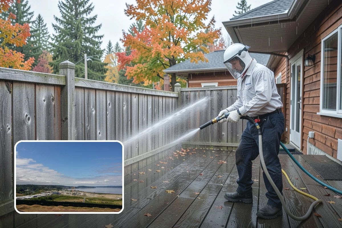 Semi-Truck Washing in University Place, Pierce County, WA - Breaks down exhaust soot and mountain-pass salt film