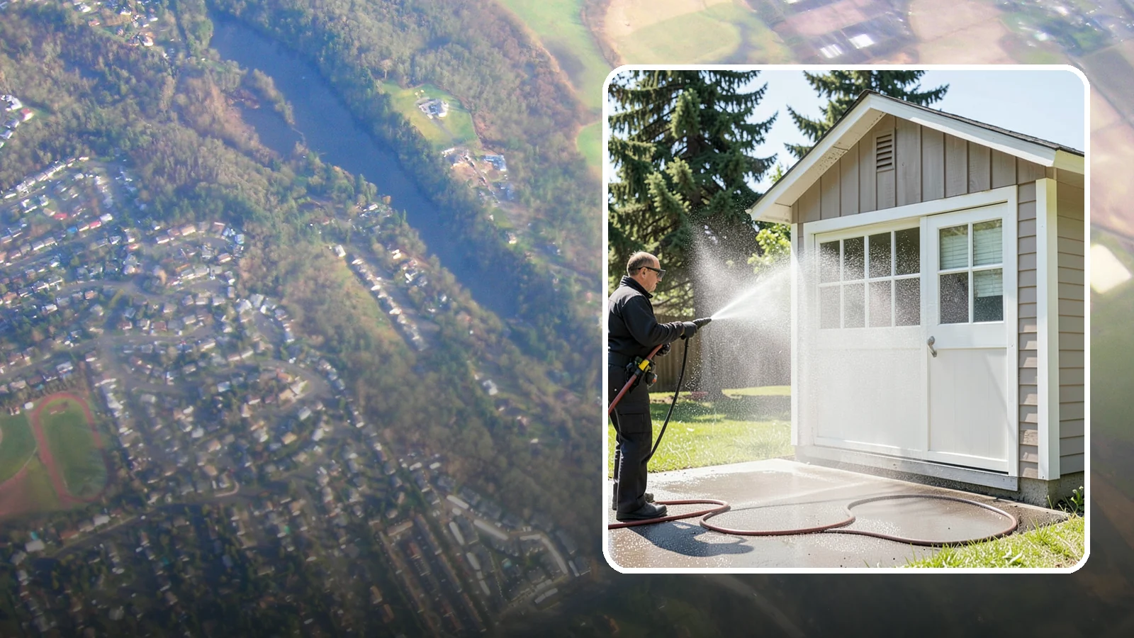 Shed Cleaning in Algona, King County, WA - We wash down backyard sheds so the siding, roof, and trim shed Washington's damp-weather grime instead of holding onto it.