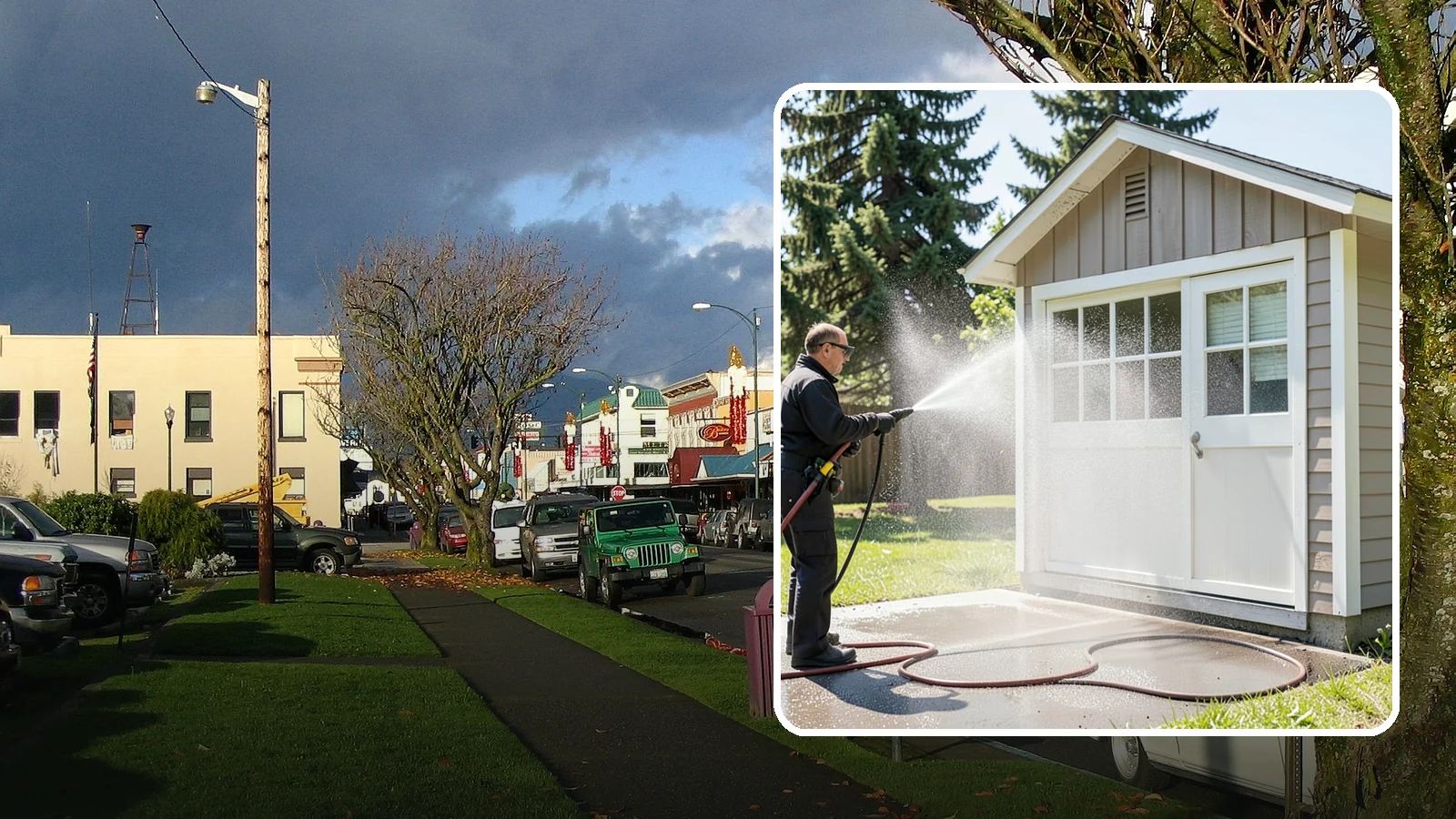 Shed Cleaning in Arlington, Snohomish County, WA - We wash down backyard sheds so the siding, roof, and trim shed Washington's damp-weather grime instead of holding onto it.