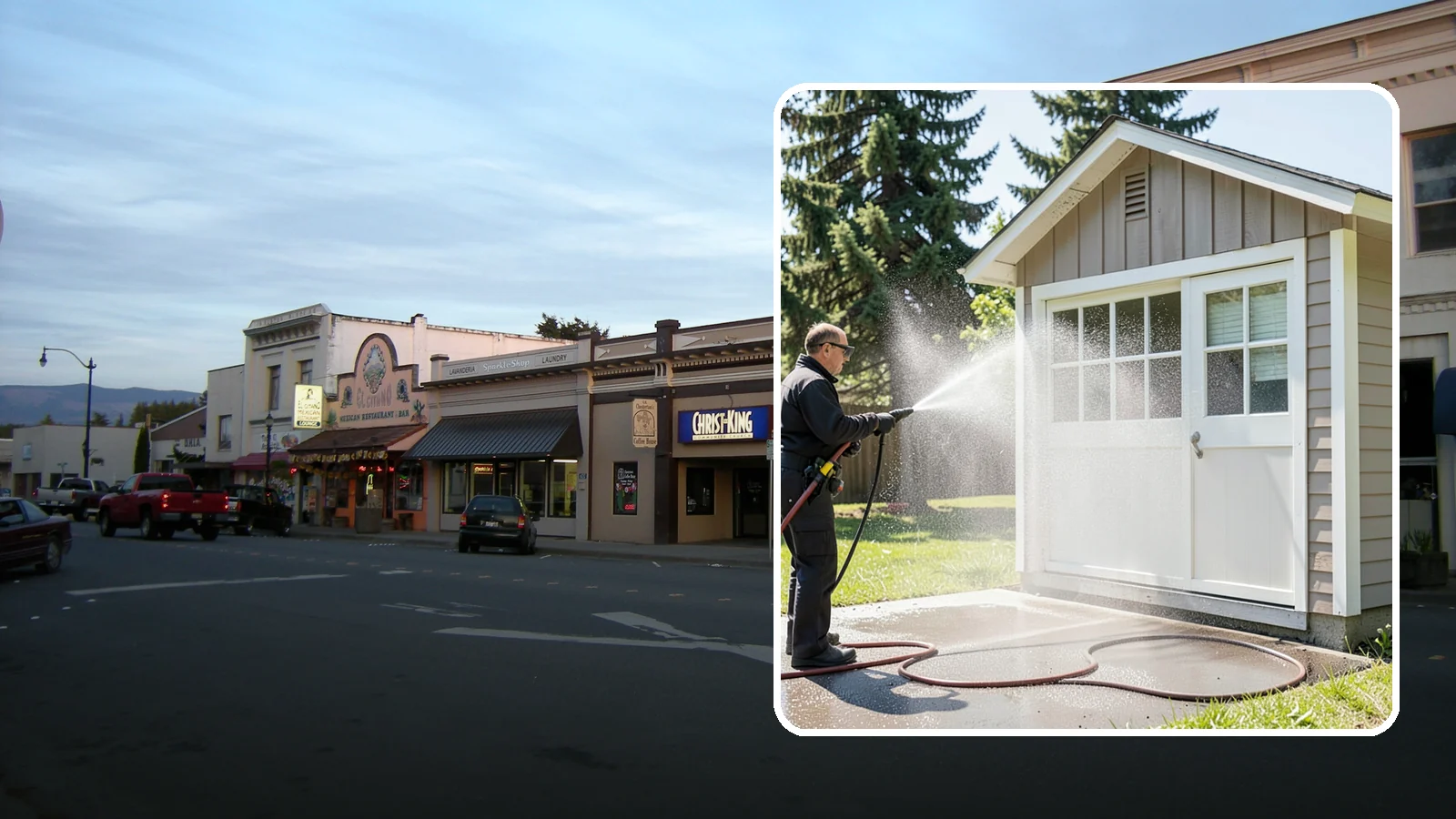 Shed Cleaning in Burlington, Skagit County, WA - We wash down backyard sheds so the siding, roof, and trim shed Washington's damp-weather grime instead of holding onto it.
