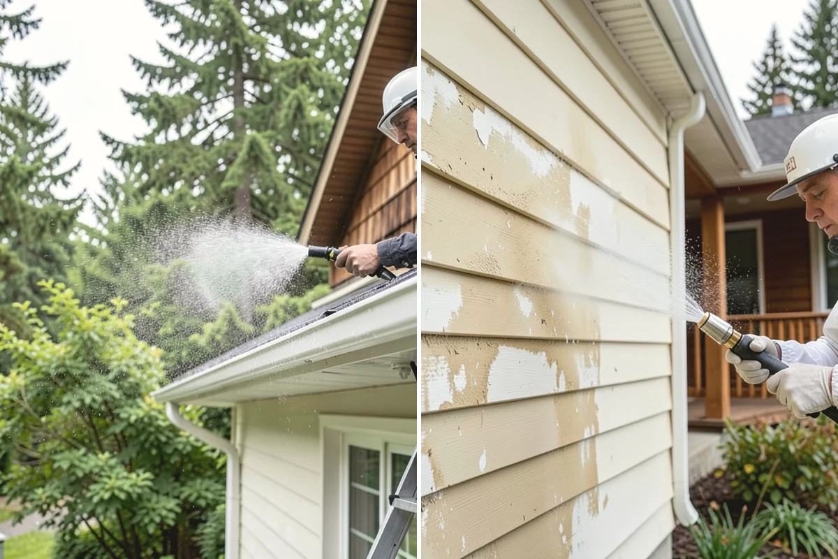 Shed Cleaning in Burlington, Skagit County, WA - Inspect siding type and flag any soft or damaged panels