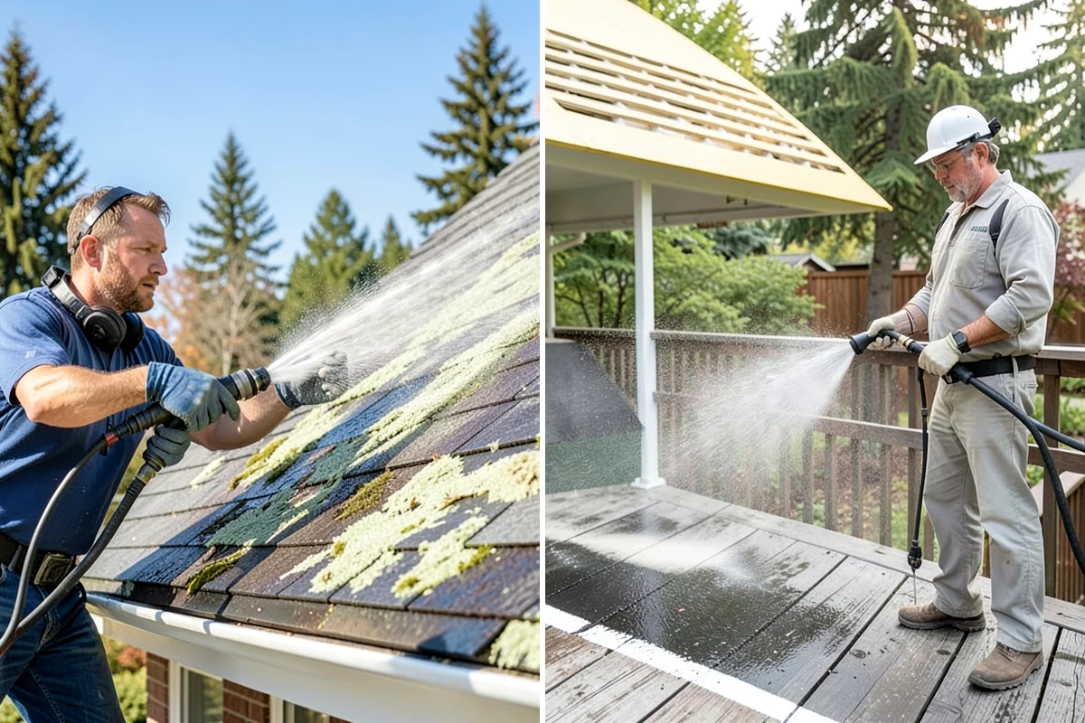 Shed Cleaning in Concrete, Skagit County, WA - Inspect siding type and flag any soft or damaged panels