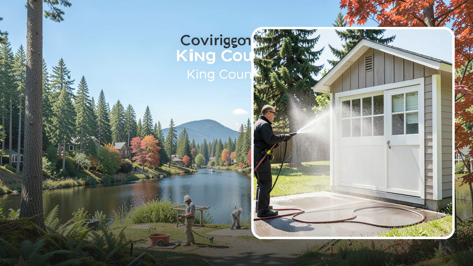 Shed Cleaning in Covington, King County, WA - We wash down backyard sheds so the siding, roof, and trim shed Washington's damp-weather grime instead of holding onto it.
