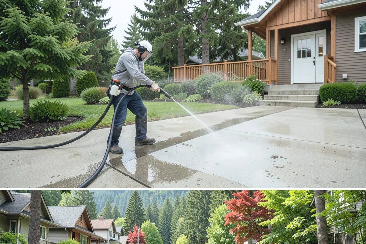 Shed Cleaning in Darrington, Snohomish County, WA - Late spring through early fall gives the cleaned surfaces the best chance to dry before the next stretch of Northwest rain sets...