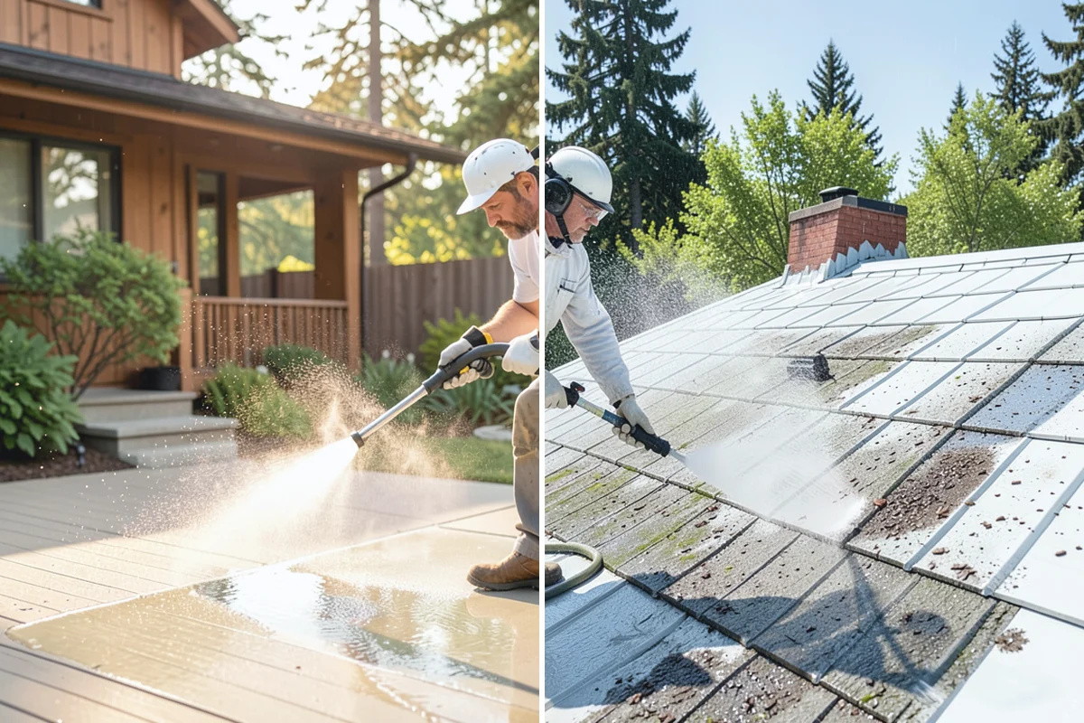 Shed Cleaning in Des Moines, King County, WA - Inspect siding type and flag any soft or damaged panels