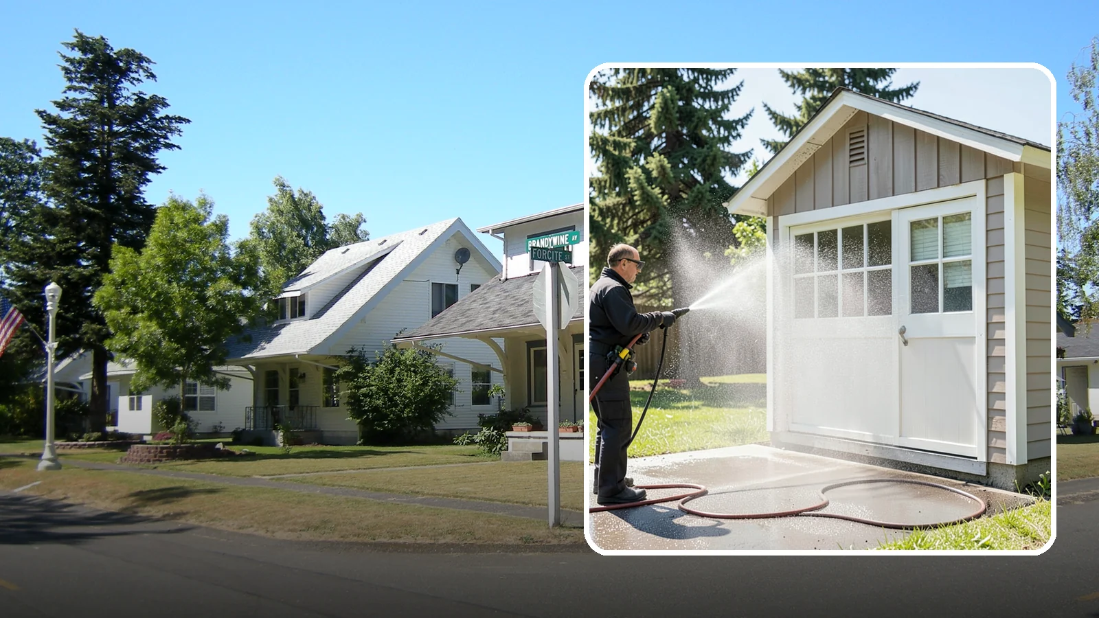 Shed Cleaning in DuPont, Pierce County, WA - We wash down backyard sheds so the siding, roof, and trim shed Washington's damp-weather grime instead of holding onto it.