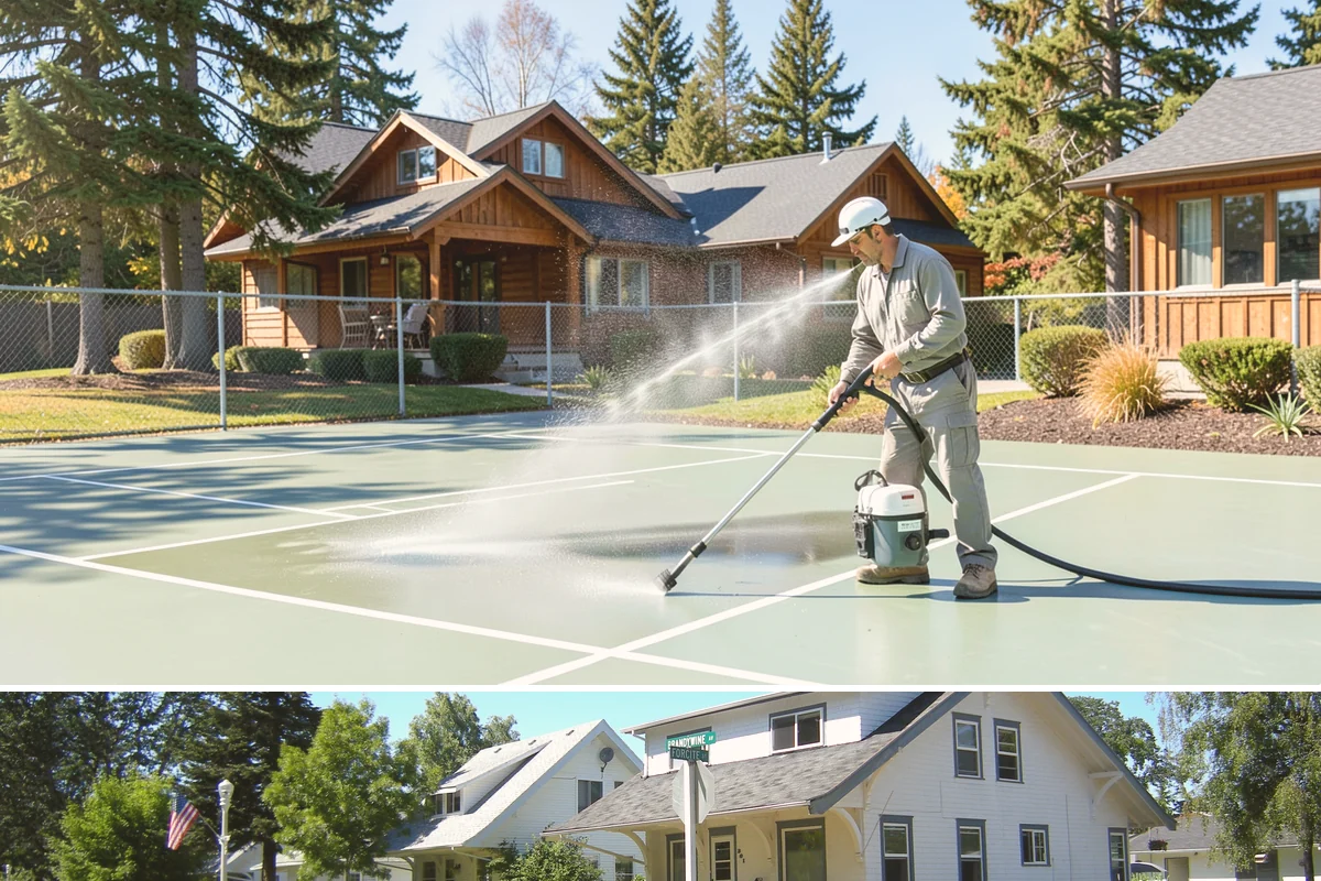 Shed Cleaning in DuPont, Pierce County, WA - Late spring through early fall gives the cleaned surfaces the best chance to dry before the next stretch of Northwest rain sets...
