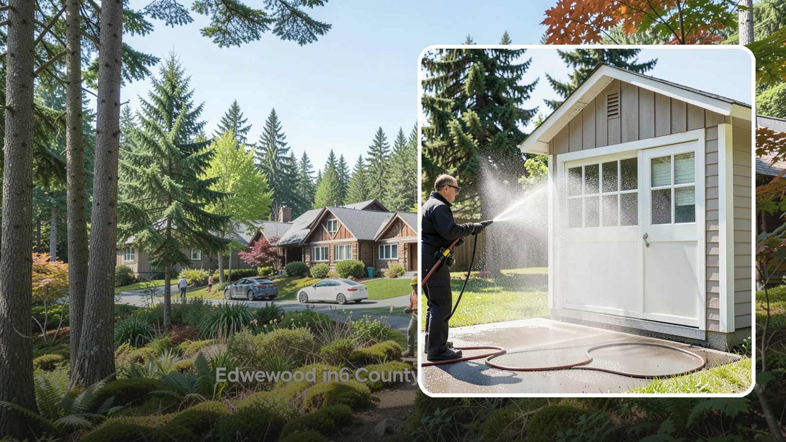 Shed Cleaning in Edgewood, Pierce County, WA - We wash down backyard sheds so the siding, roof, and trim shed Washington's damp-weather grime instead of holding onto it.