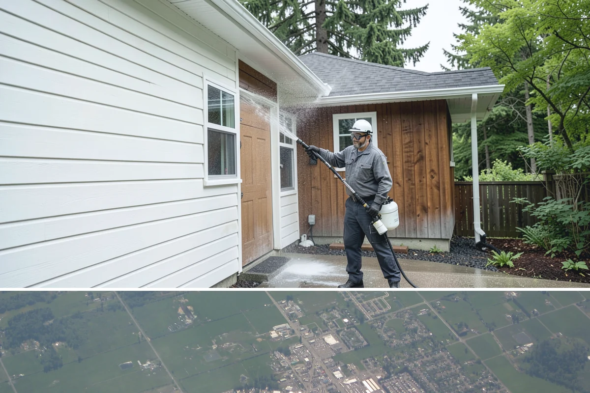 Shed Cleaning in Enumclaw, King County, WA - Late spring through early fall gives the cleaned surfaces the best chance to dry before the next stretch of Northwest rain sets...